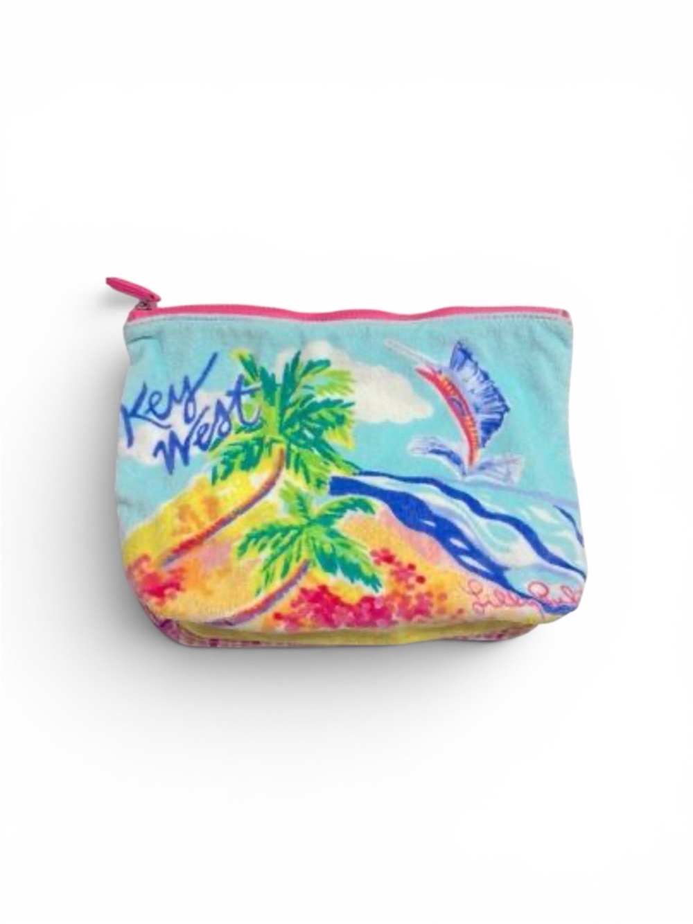 NWT Lilly Pulitzer "Key West" Terry Cloth Destination Pouch